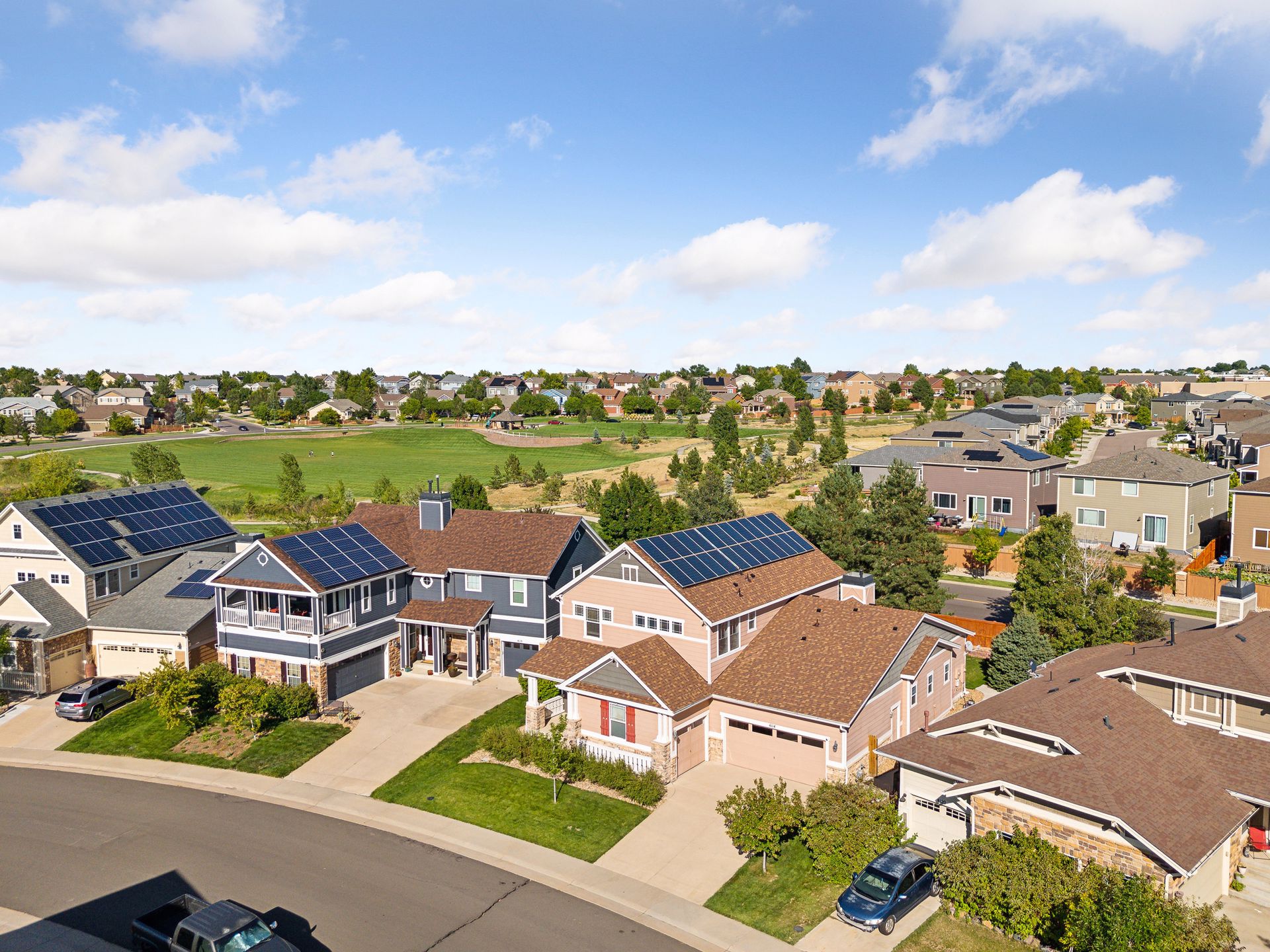 aerial view of Tallgrass community in Aurora